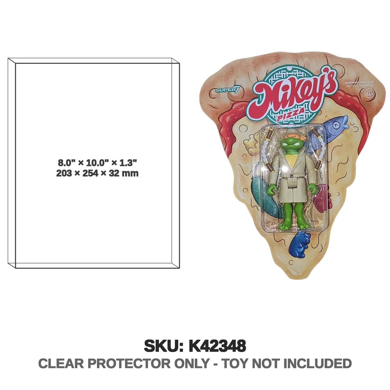 Super7 Teenage Mutant Ninja Turtles Ultimates Mikey's Pizza Slice