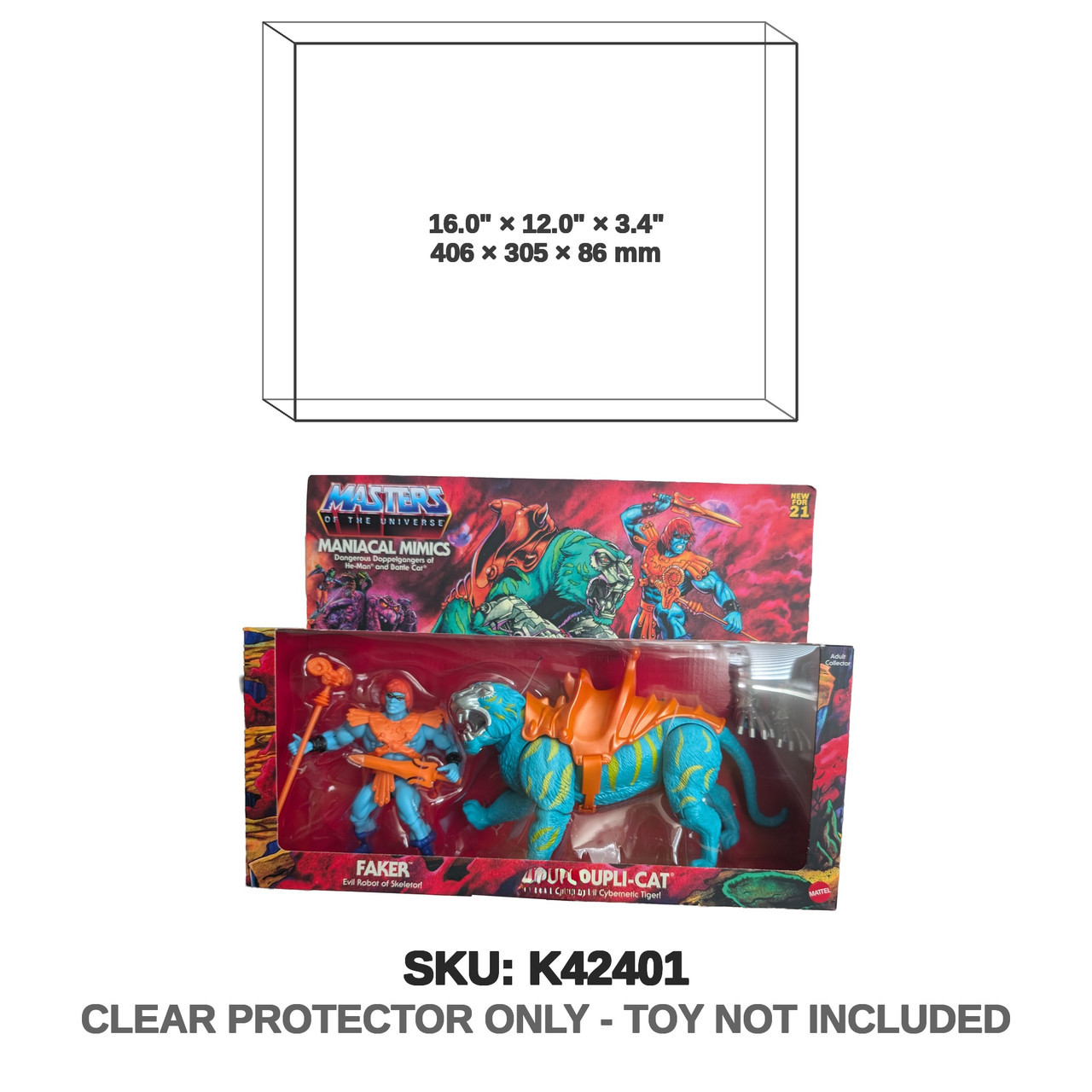 Mattel Masters of the Universe Faker and Dupli-Cat Action Figures