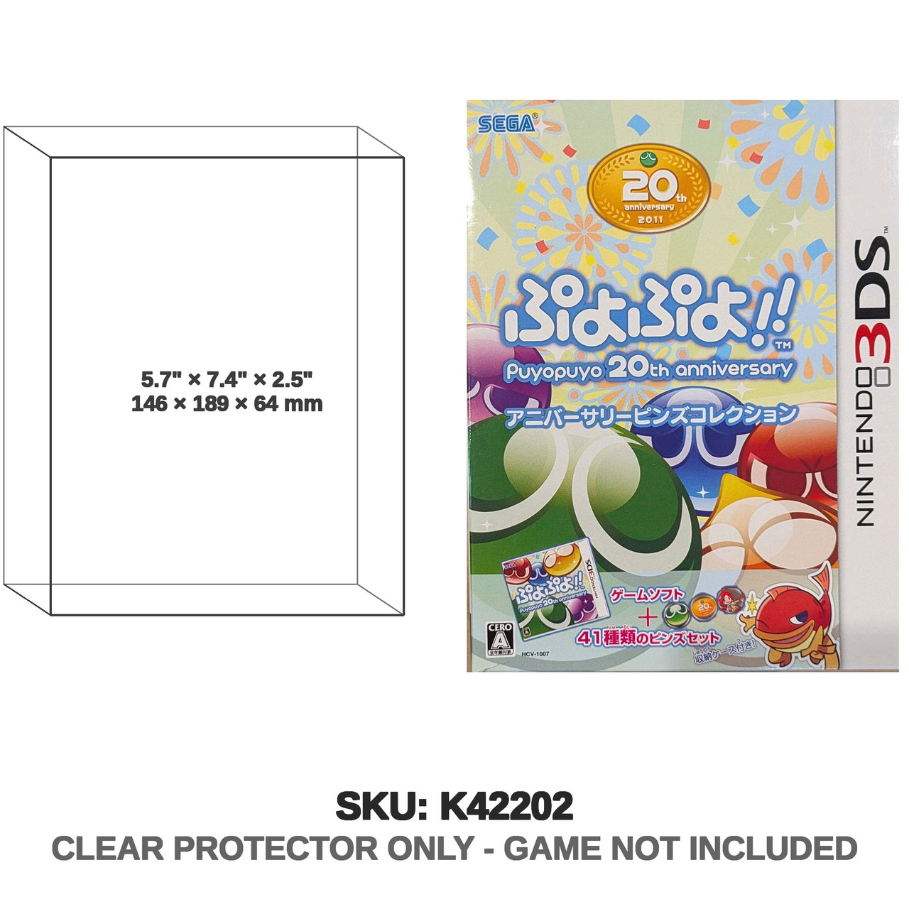 Nintendo Puyo Puyo 20th Anniversary Pins Collection Edition Nintendo 3DS