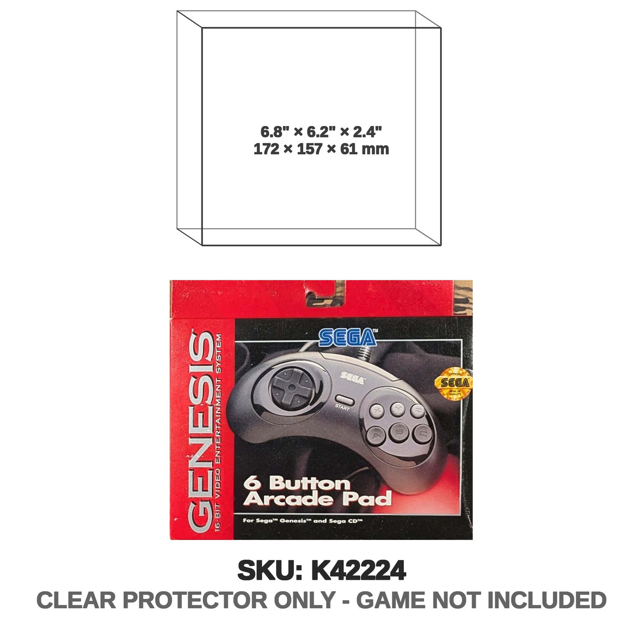 Sega Genesis 6 Button Arcade Pad