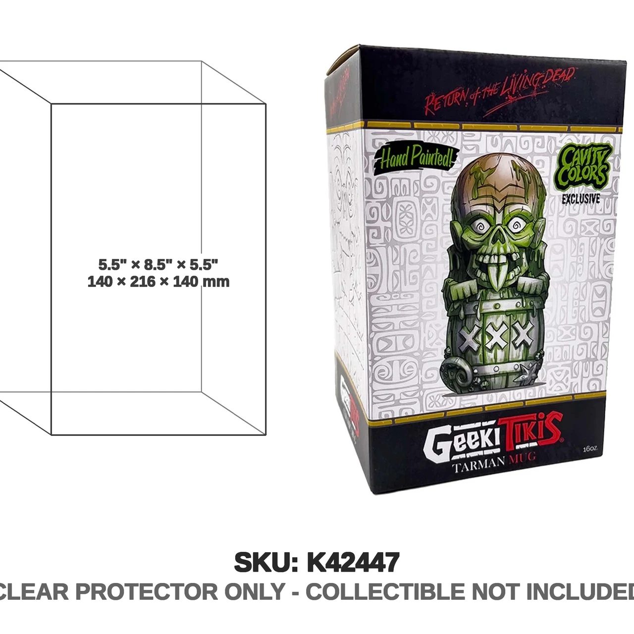 Geeki Tikis Return of the Living Dead Tarman Tiki Mug Cavity Colors Exclusive