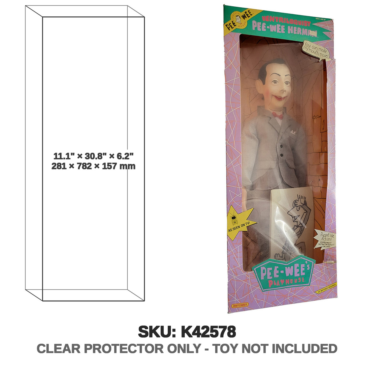 Matchbox Pee-wee Herman Ventriloquist Doll