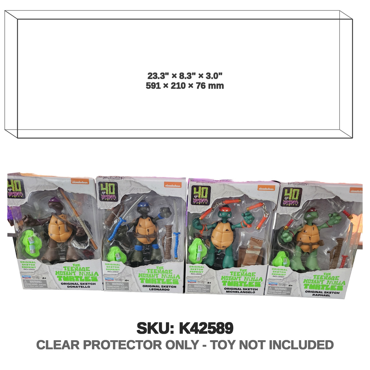 Playmates Teenage Mutant Ninja Turtles 1988 Remastered Large Case