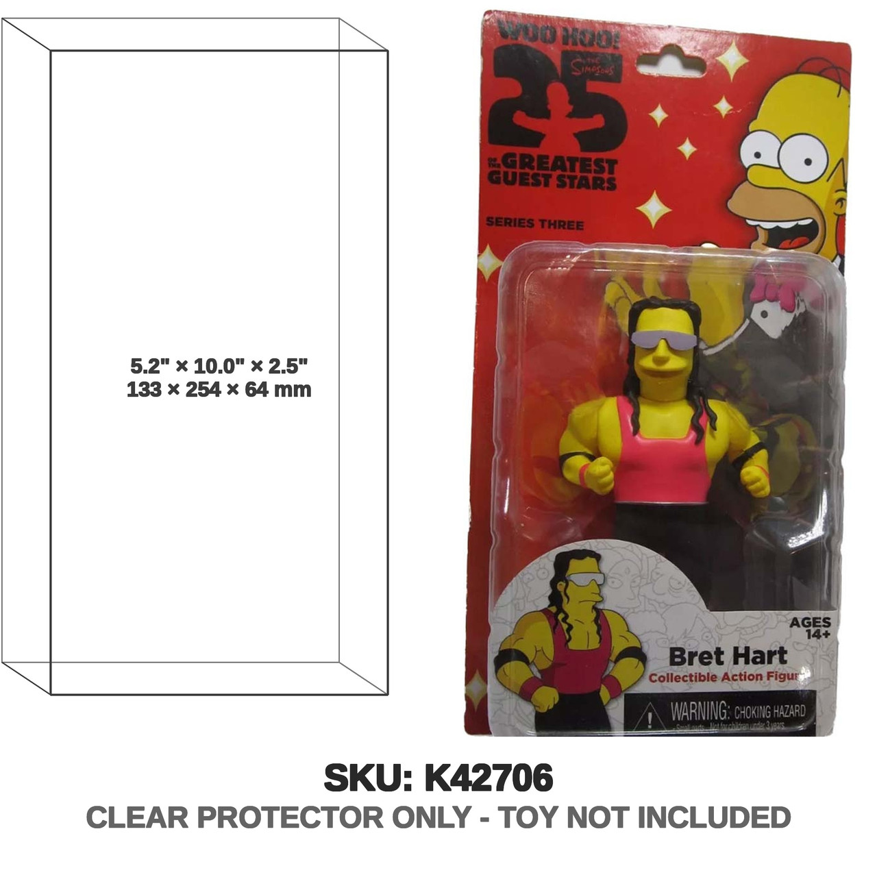 Protector For The Simpsons 25th Anniversary Series 3 Bret Hart 5