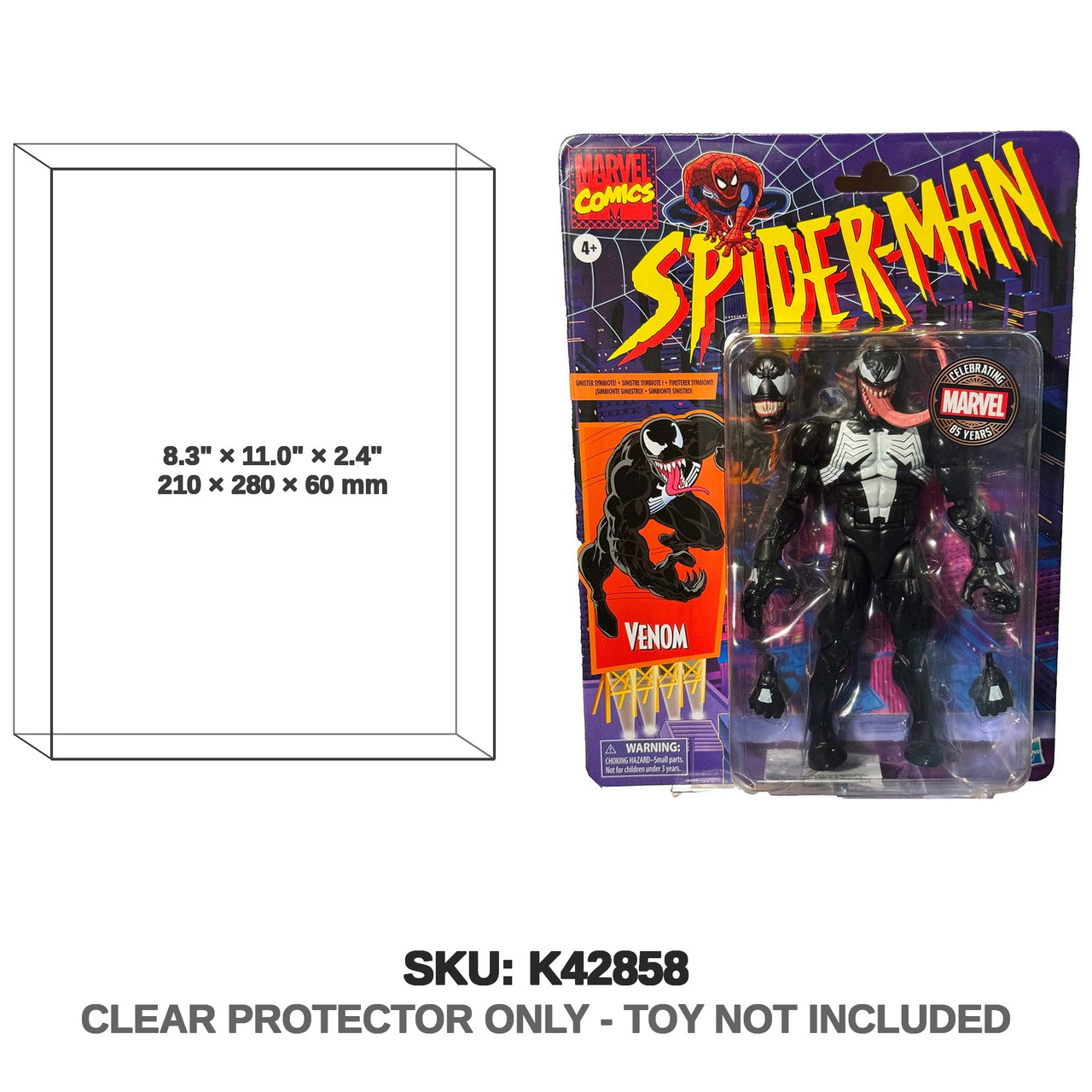 Venom Marvel Legends Retro Card Walmart Exclusive Figure