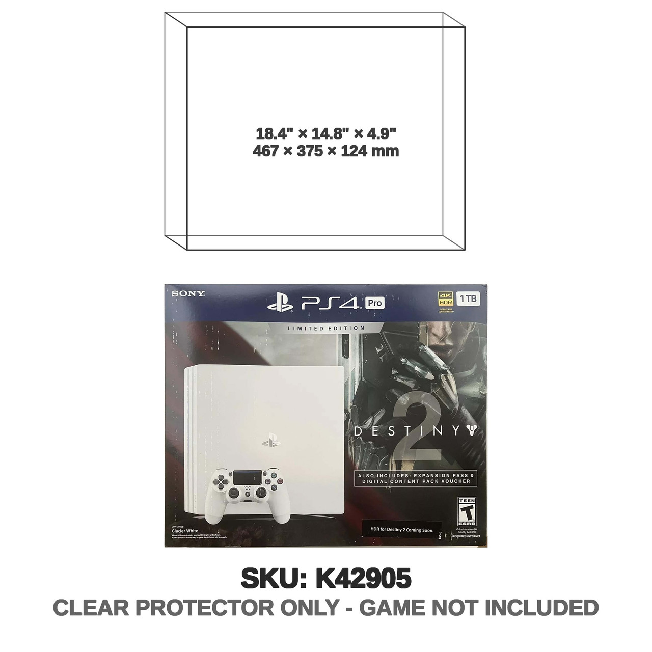 Sony Destiny 2 PS4 Pro 1TB Glacier White Bundle