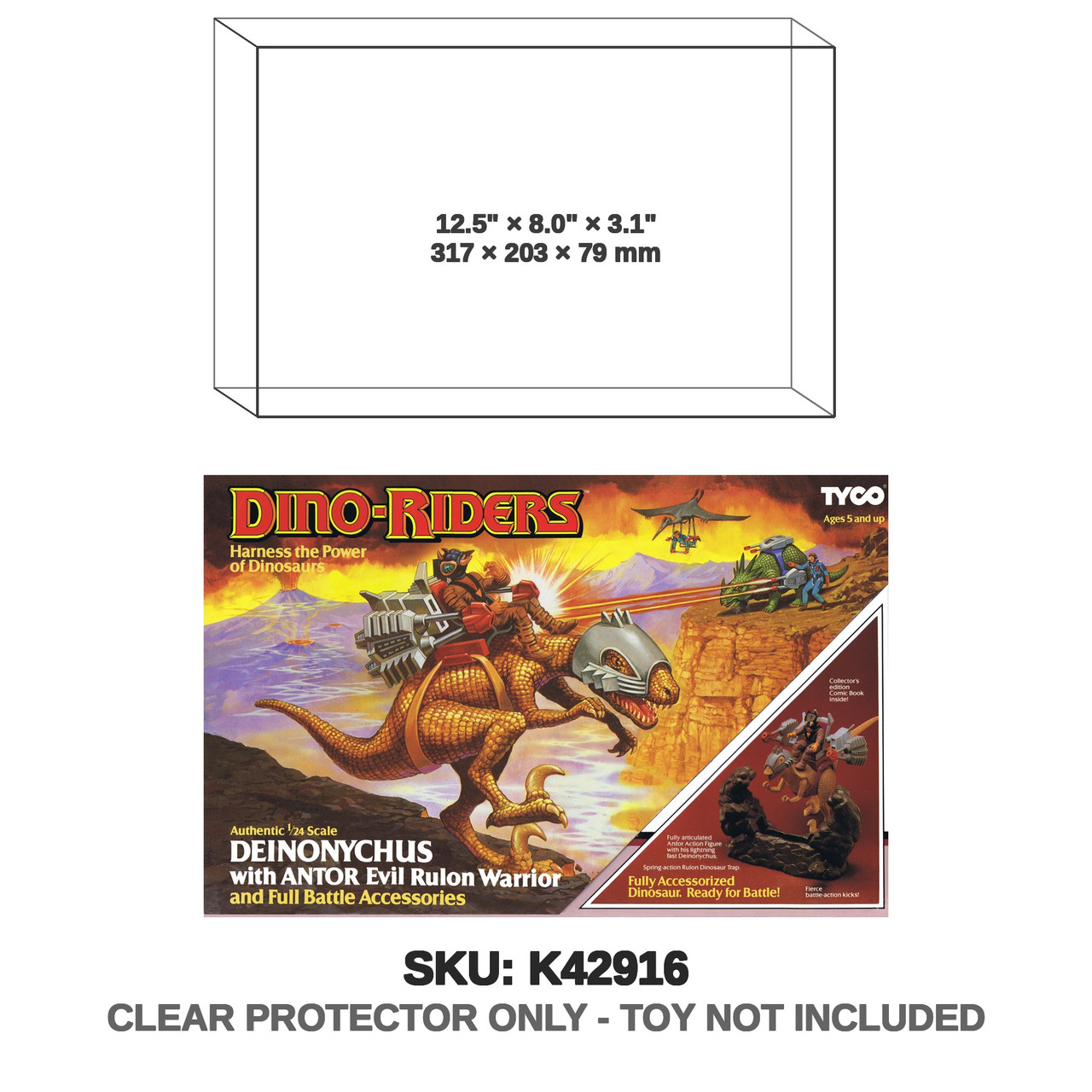 Tyco Dino Riders Rulon Deinonychus