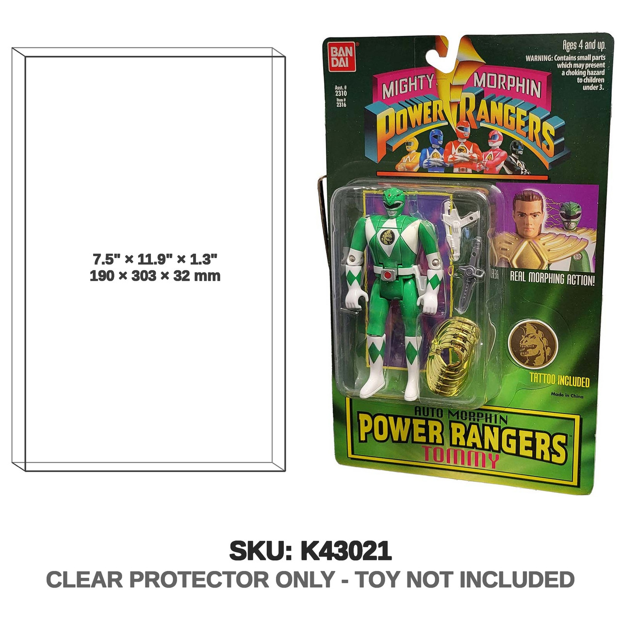 Tommy Power Rangers Auto Morphin Green Ranger Figure