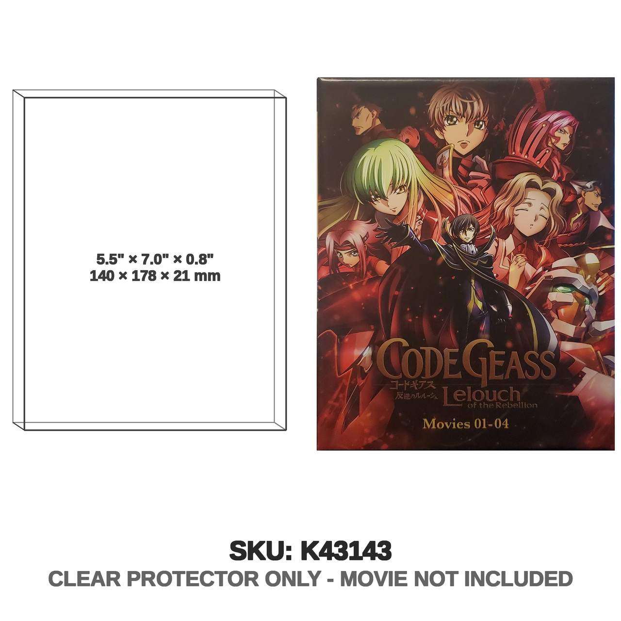 Bandai Code Geass Complete Movie Blu-Ray Box Set