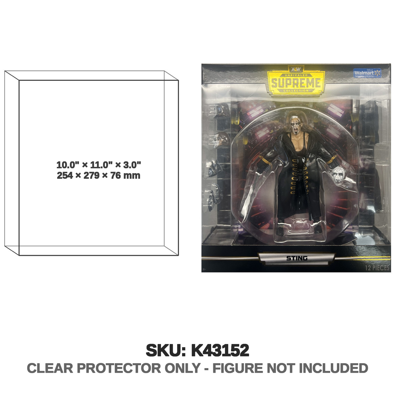 Protector For Sting AEW Unrivaled Supreme Figure Jazware | Katana