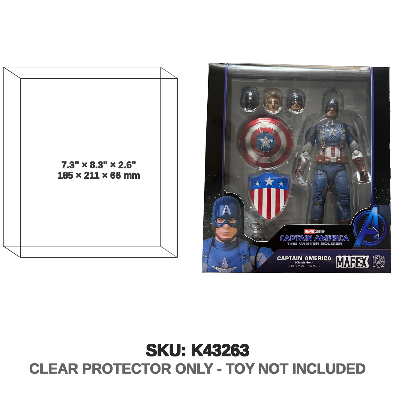 Captain America Classic Suit Mafex Figure