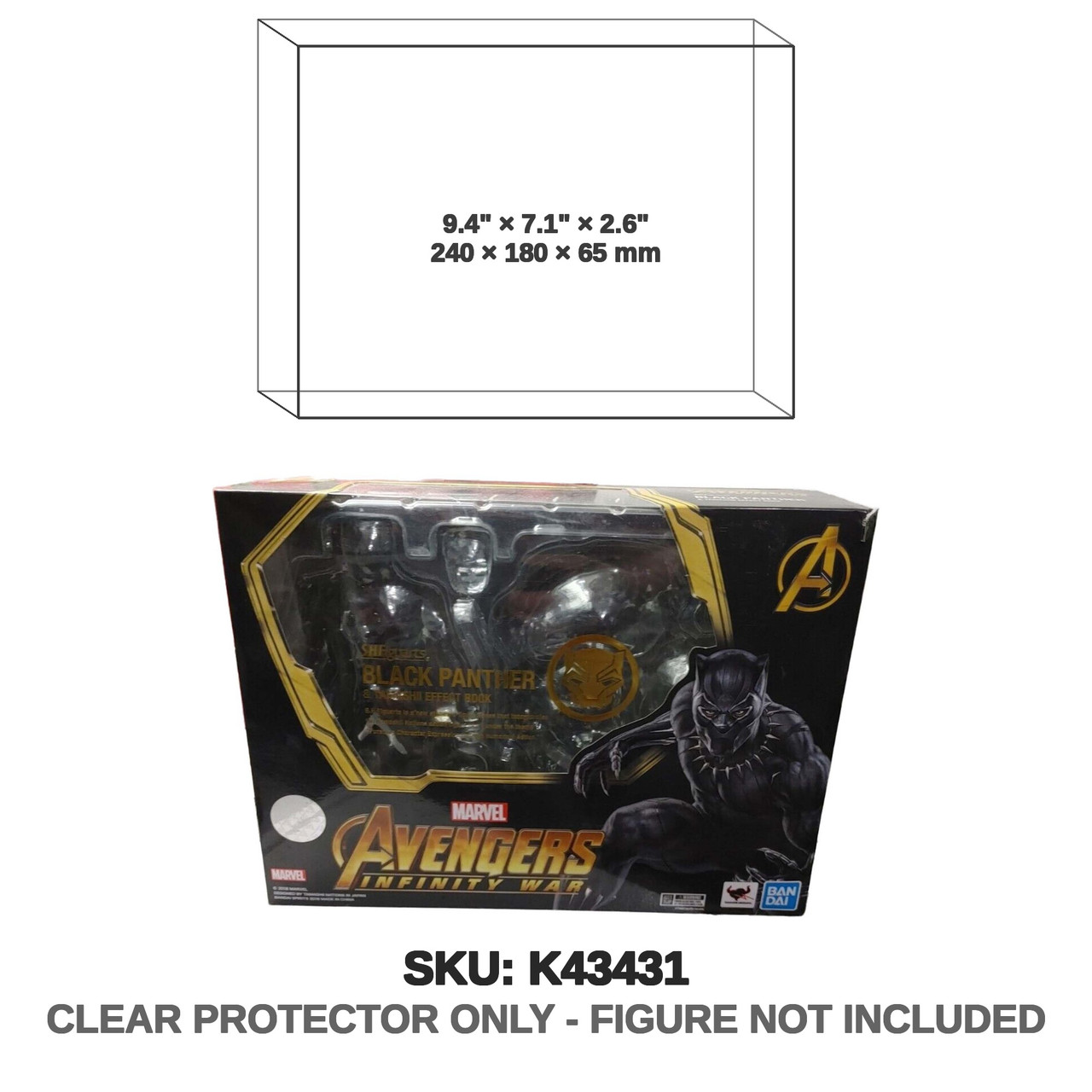 Bandai Marvel S.H.Figuarts Avengers Infinity War Black Panther & Tamashii Effect Book