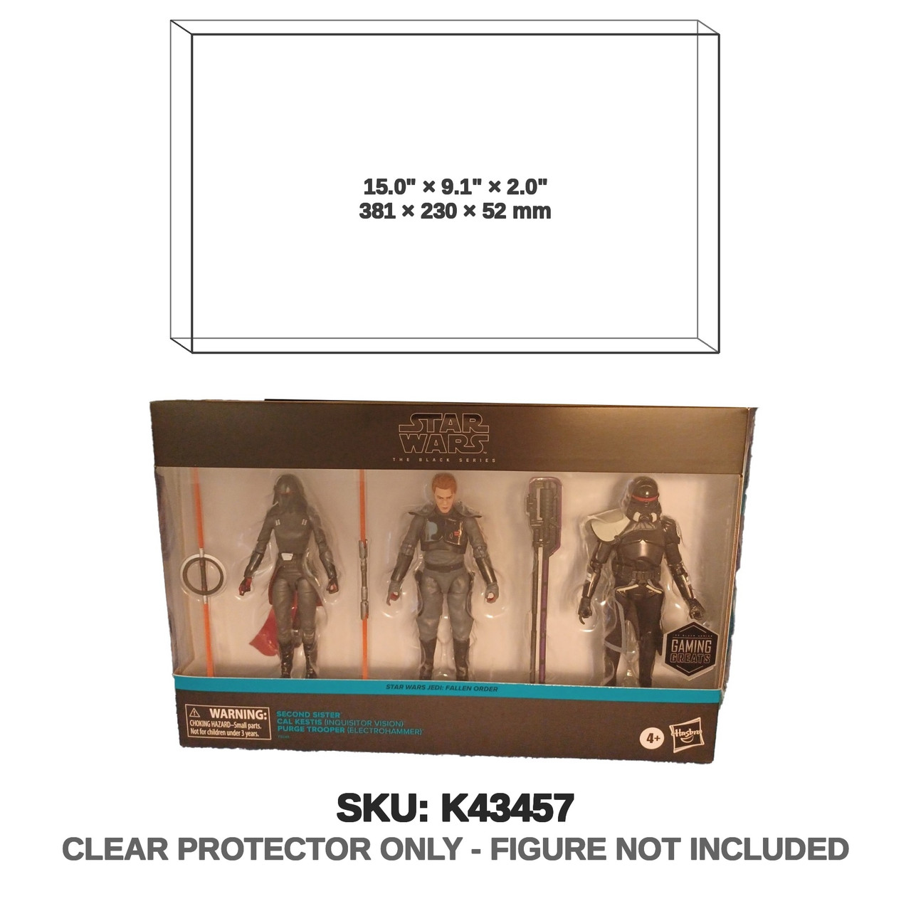 Jedi Fallen Order Star Wars Black Series 3-Pack Second Sister Cal Kestis Purge Trooper