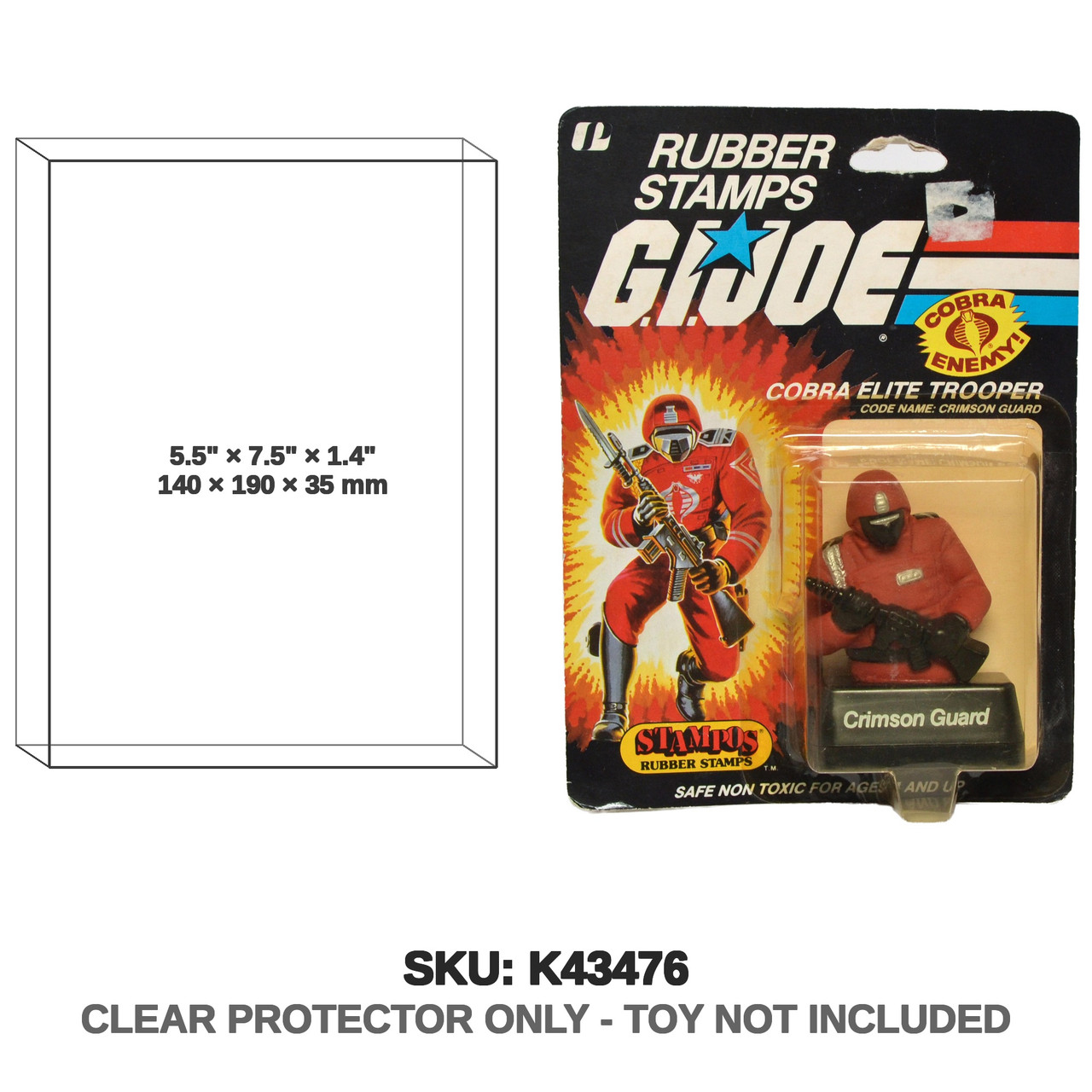 Cobra Elite Trooper Crimson Guard G.I. Joe Stampos Rubber Stamps Carded