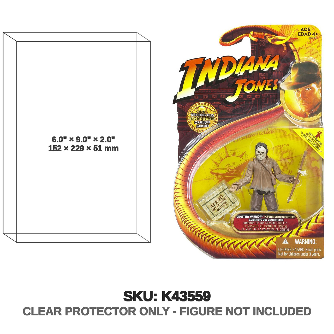 Cemetery Warrior Indiana Jones Crystal Skull Figure