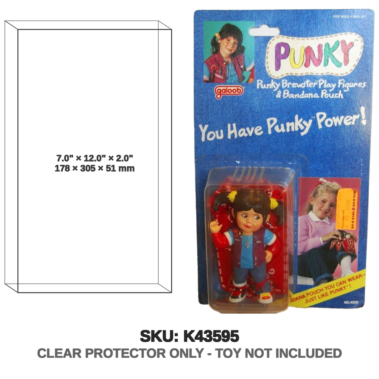 Galoob Punky Brewster Figures & Bandana