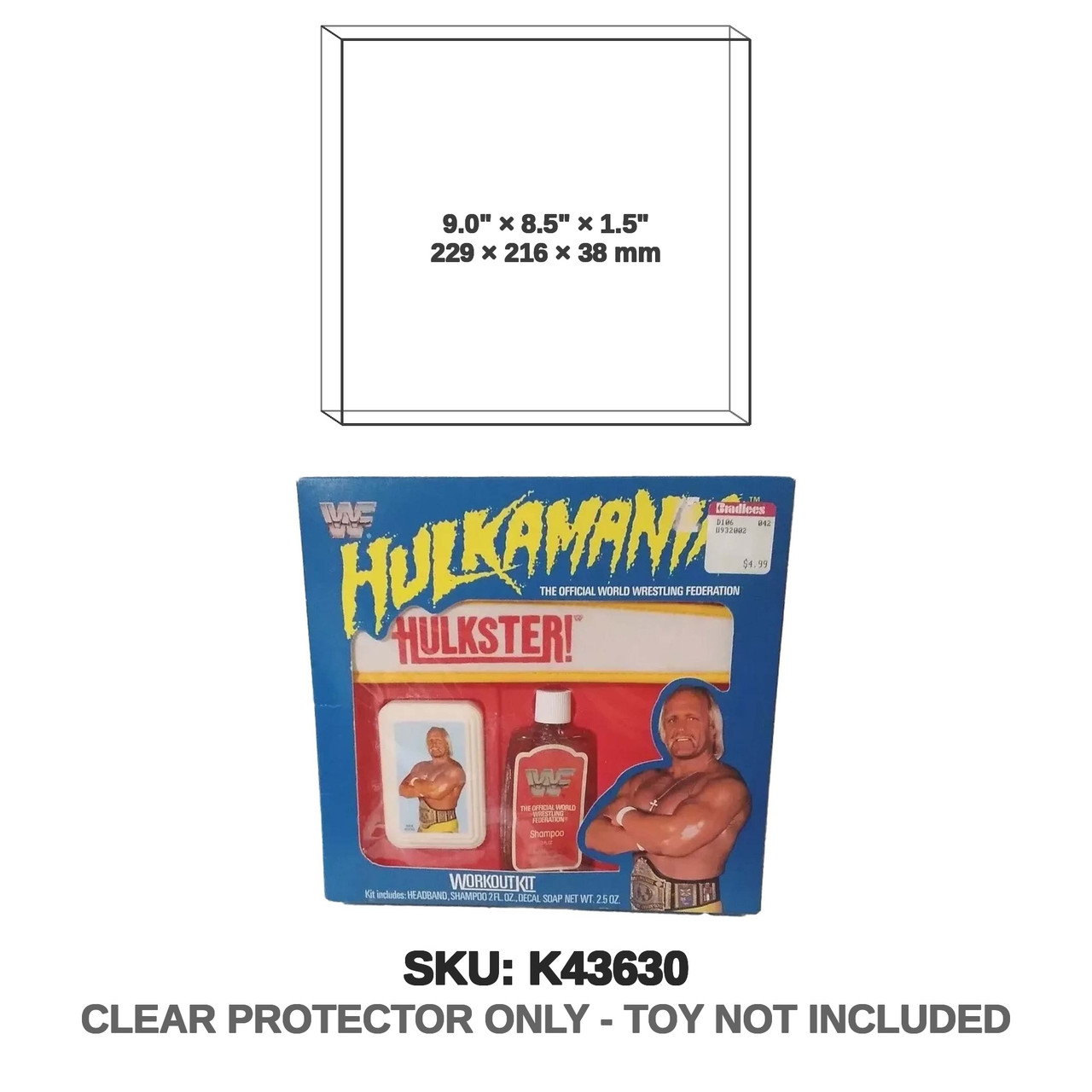 WWF Hulkamania Hulkster Workout Kit Soap Shampoo Headband