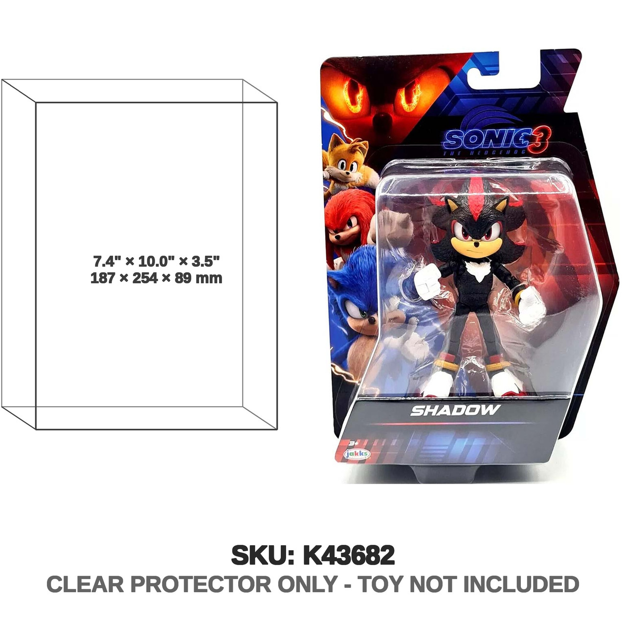 Shadow Sonic the Hedgehog 3 Movie 5-Inch Figure