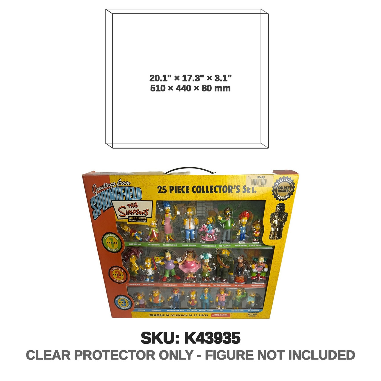 Playmates The Simpsons Greetings from Springfield 25 Piece Collector's Set