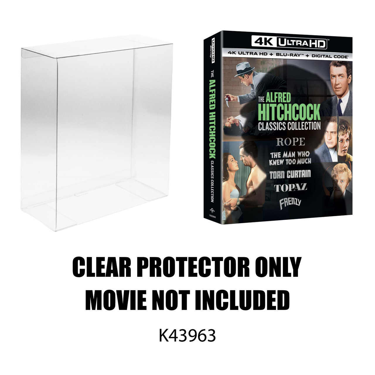 Protector For The Alfred Hitchcock Classics Collection (Rope / The Man Who Knew Too Much / Torn Curtain / Topaz / Frenzy)