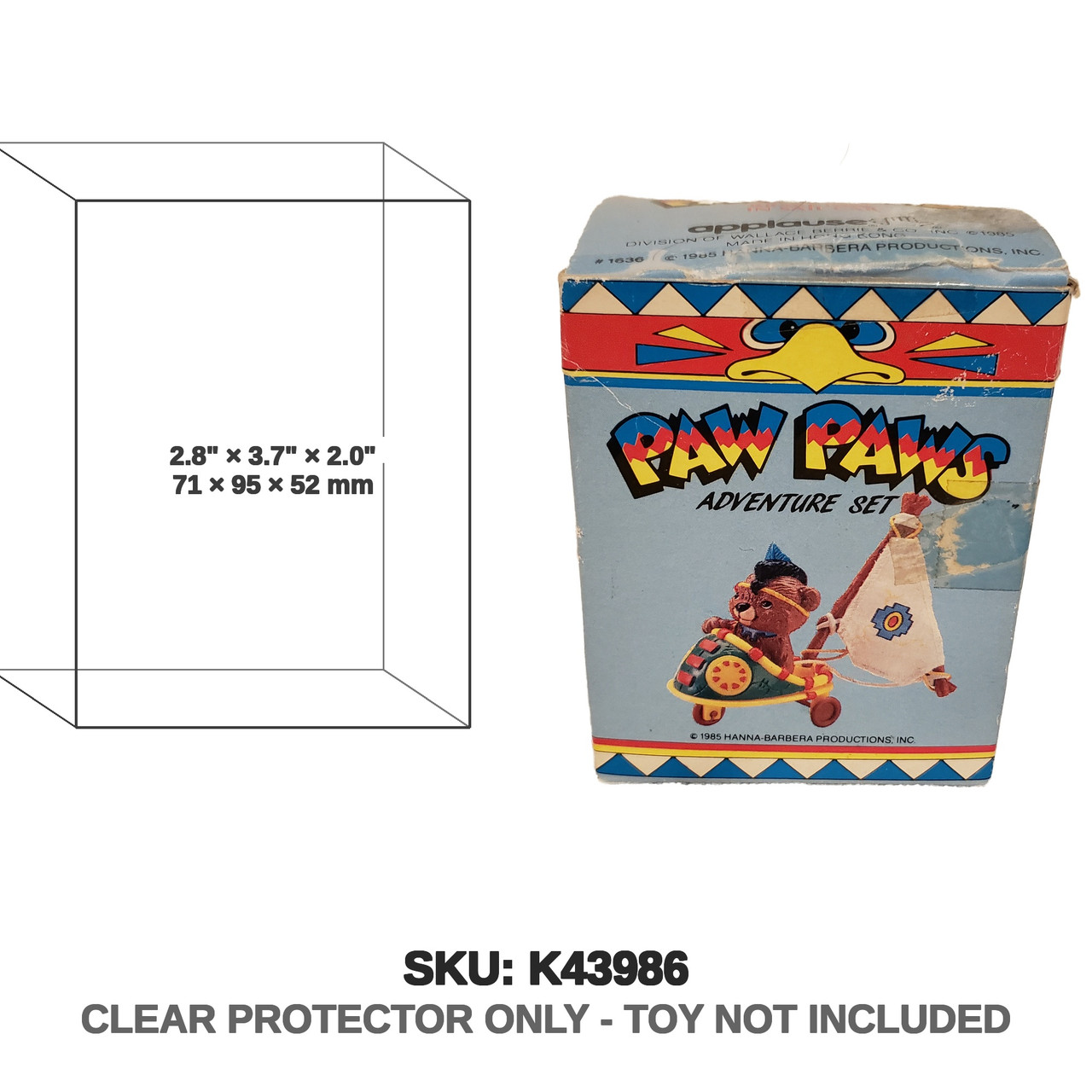 Paw Paws Hanna-Barbera Brave Paw in Sail Car 1985