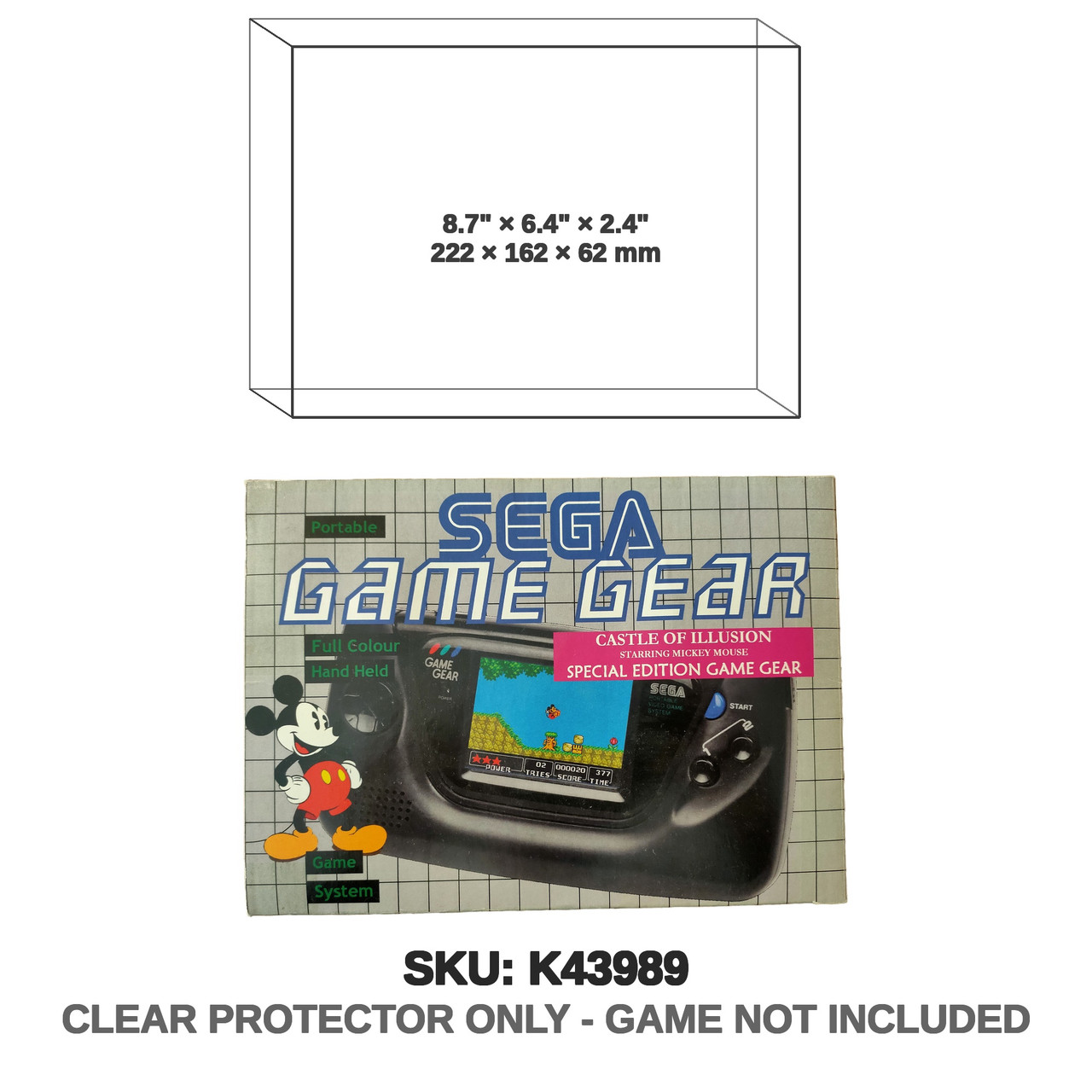 Sega Game Gear Castle of Illusion Box