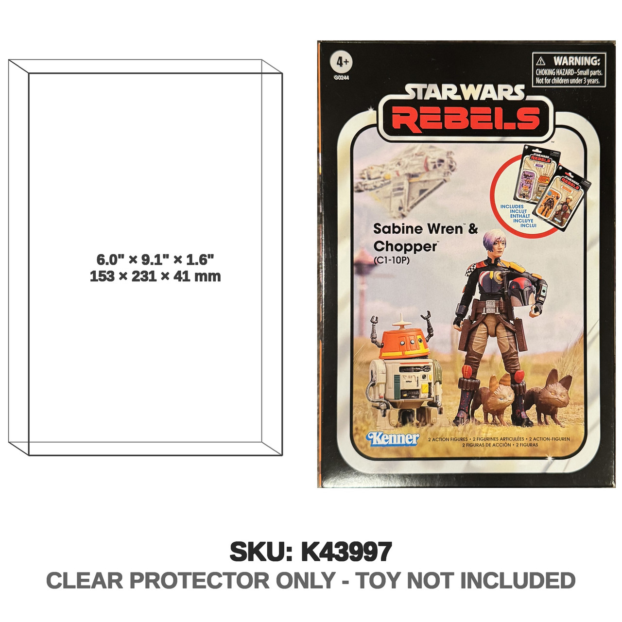 Star Wars The Vintage Collection Sabine Wren & Chopper (C1-10P) 2 pack