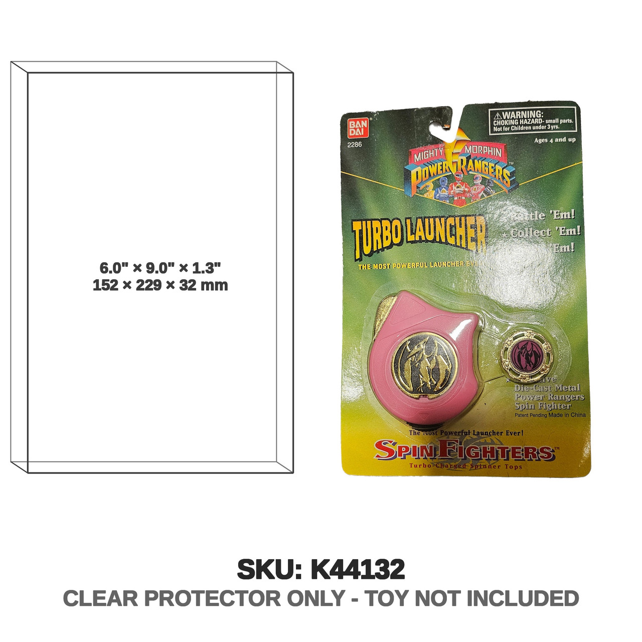 Mighty Morphin Power Rangers - Spin Fighters - Turbo Launcher