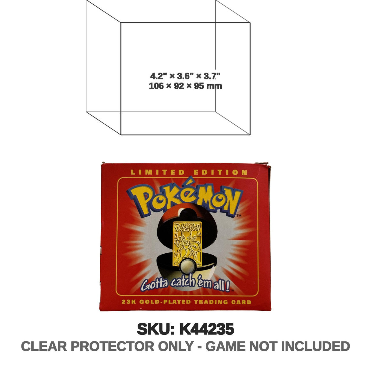 Pokémon: The First Movie - Burger King 23K Gold-Plated Trading Cards Box
