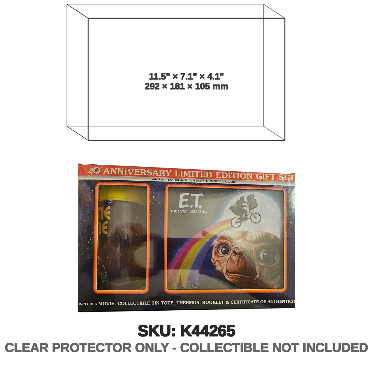 E.T. the Extra-Terrestrial Lunchbox Thermos 4K Set