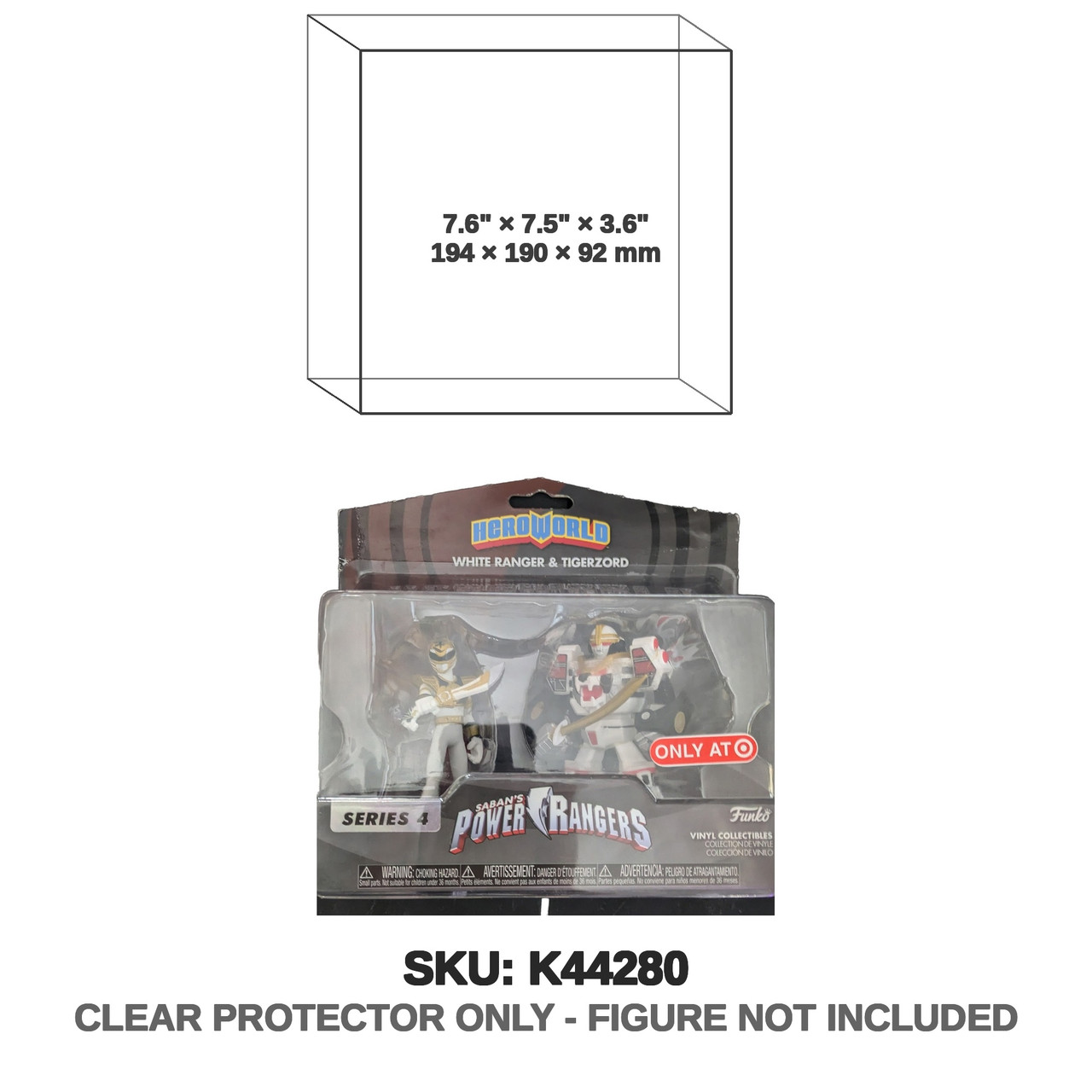 Funko Heroworld White Ranger and Tigerzord