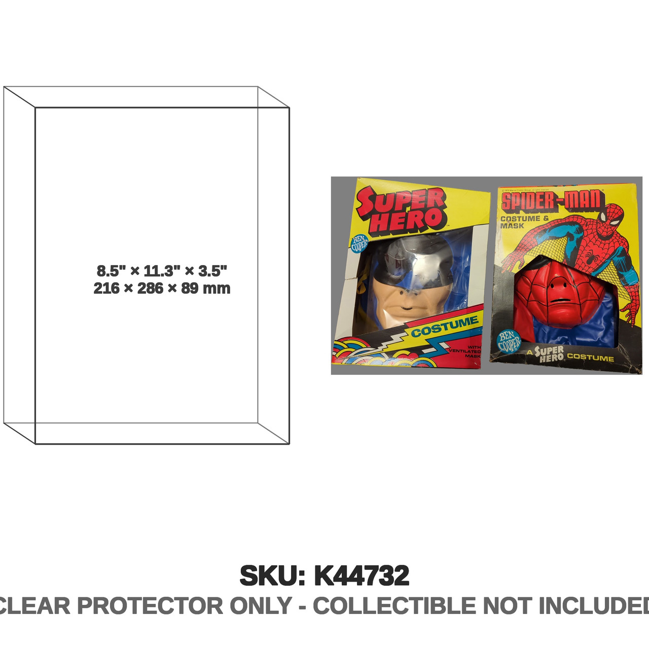 Spider-Man Ben Cooper Super Hero Costume & Mask Box