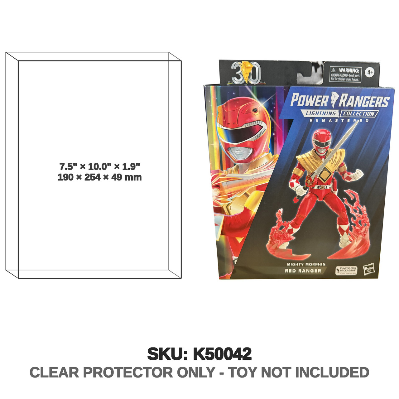 Mighty Morphin Red Ranger Power Rangers Lightning Collection Remastered Figure