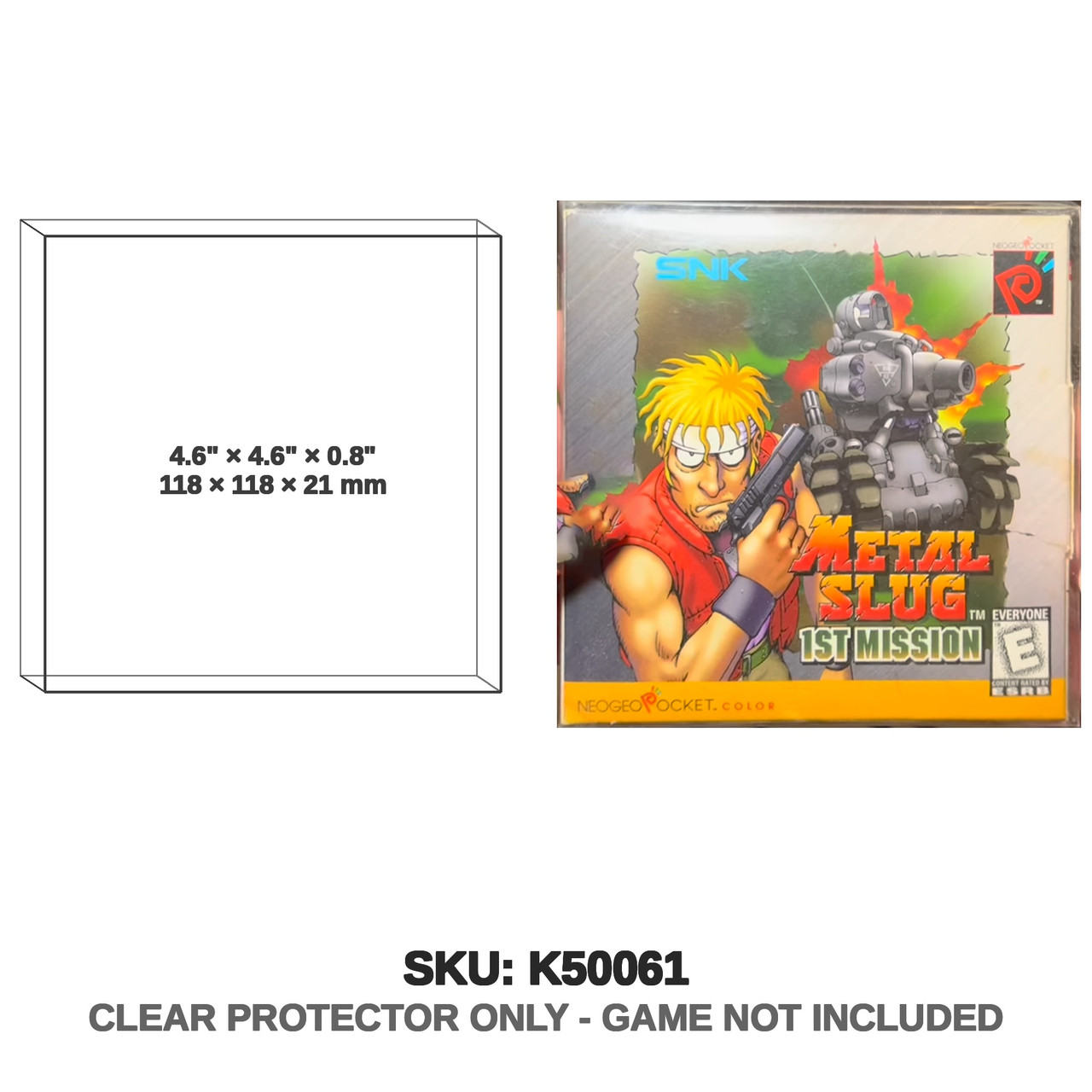 Metal Slug 1st Mission Neo Geo Pocket Color Case US Version