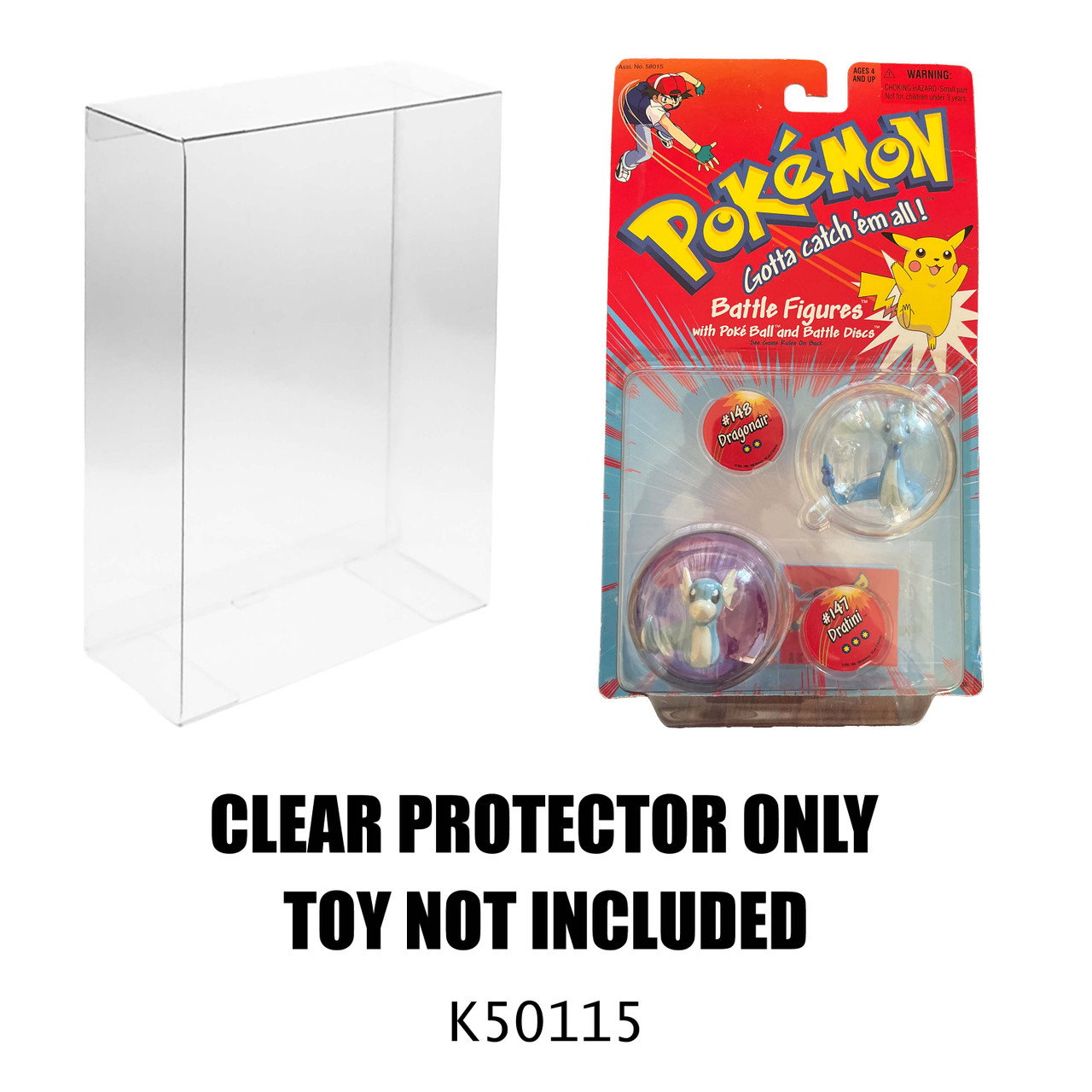 Protector For Pokemon Battle Figures with Poke Ball and Battle Discs
