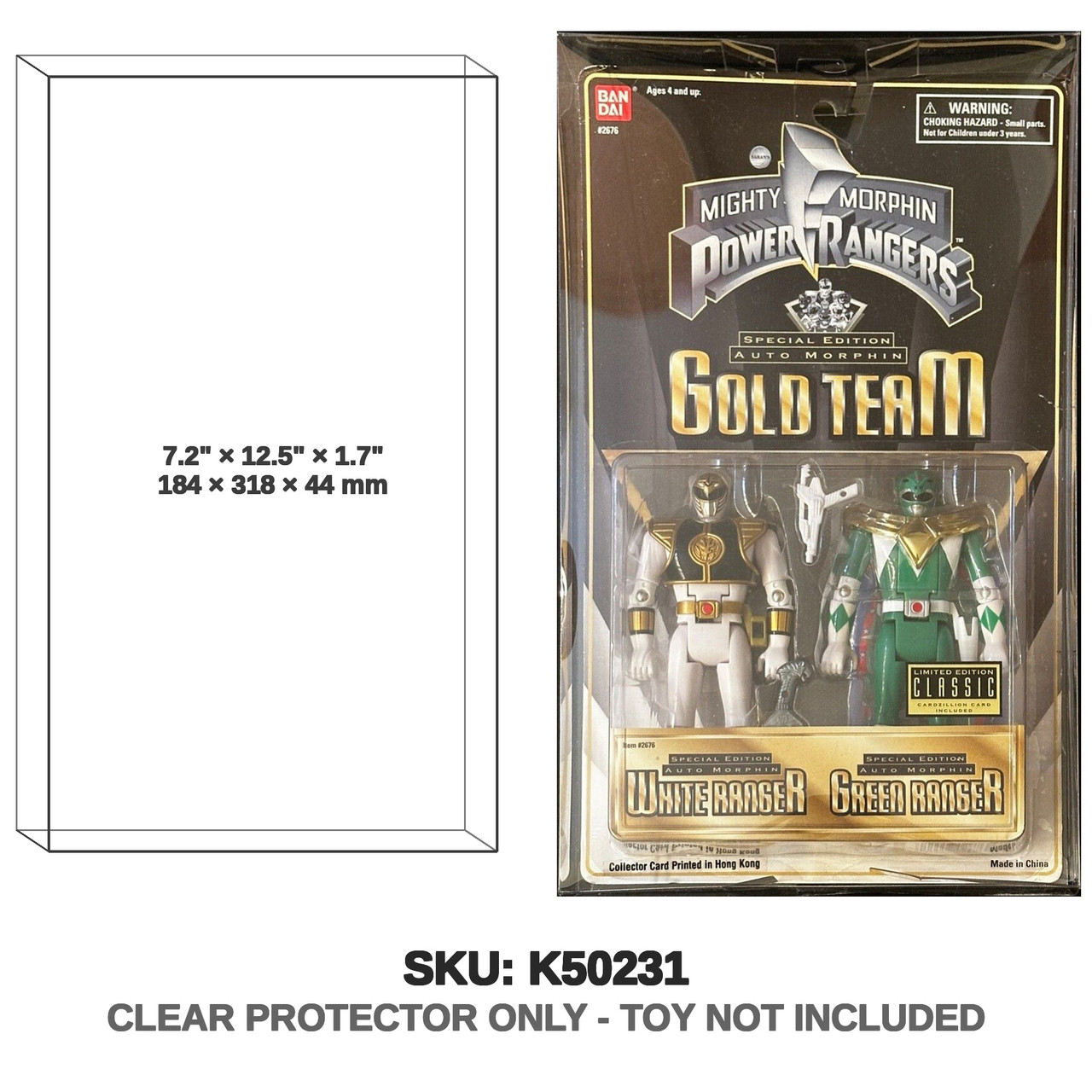 Gold Team Mighty Morphin Power Rangers Auto Morphin Figure Set