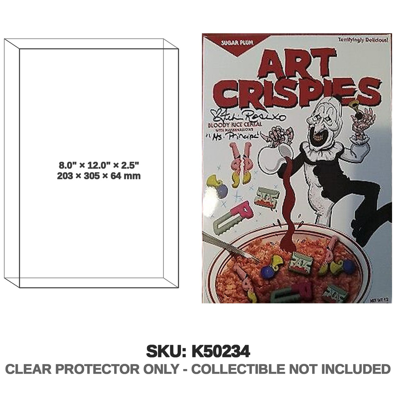 Art Crispies Bloody Rice Cereal Horror Collectible Box