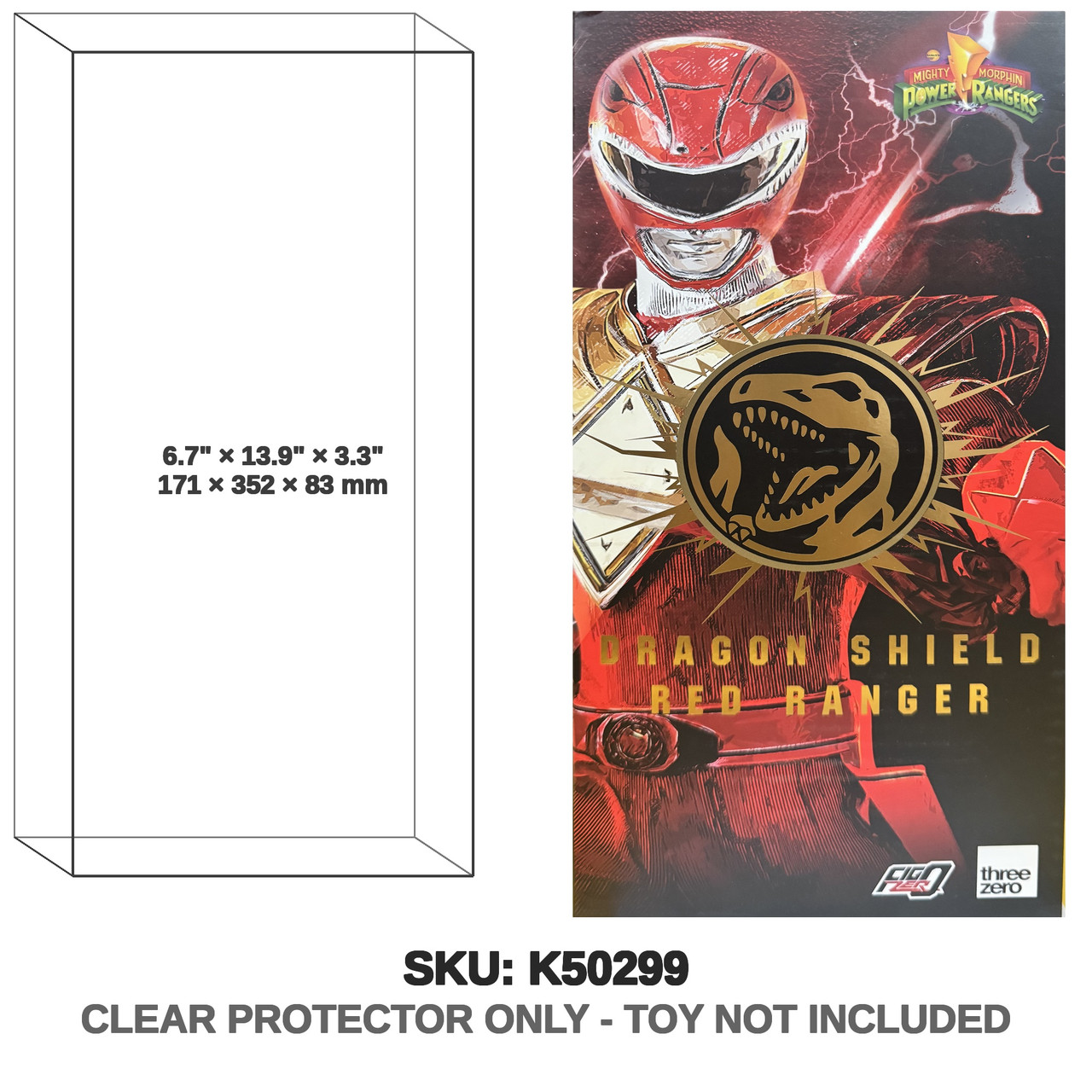 Red Ranger Power Rangers Dragon Shield 1/6 Figure
