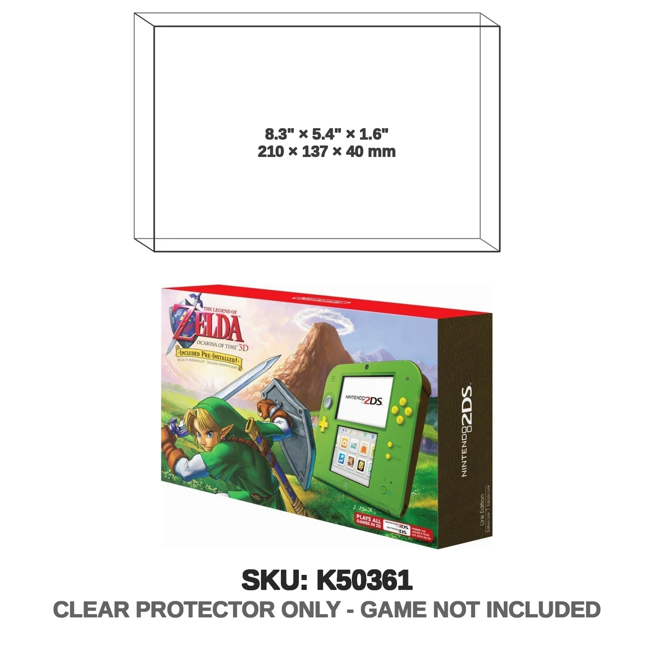 Ocarina of Time Zelda 2DS Limited Edition Console