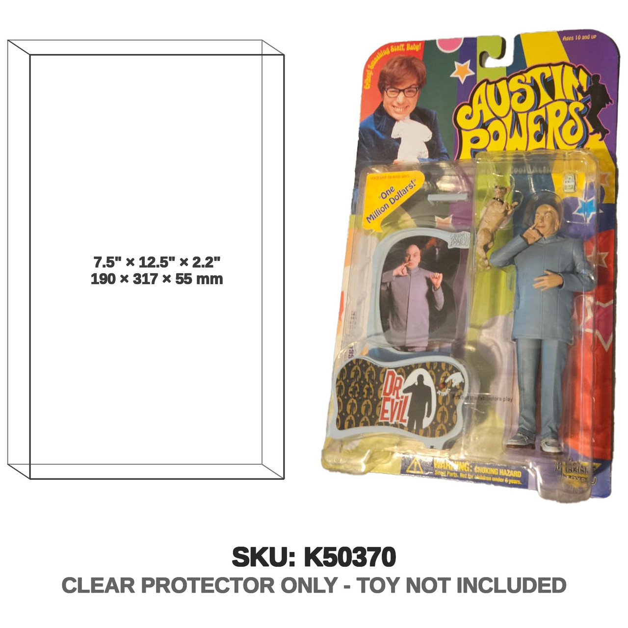 Hasbro Austin Powers Dr. Evil One Million Dollars Mr. Bigglesworth
