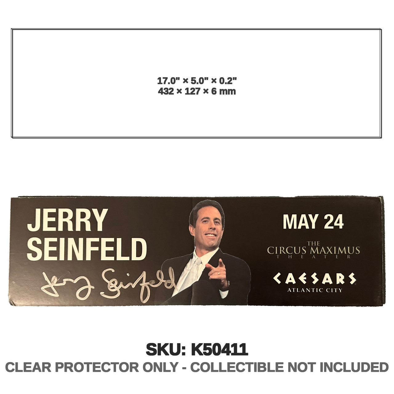 Mini Mylar Jerry Seinfeld Poster