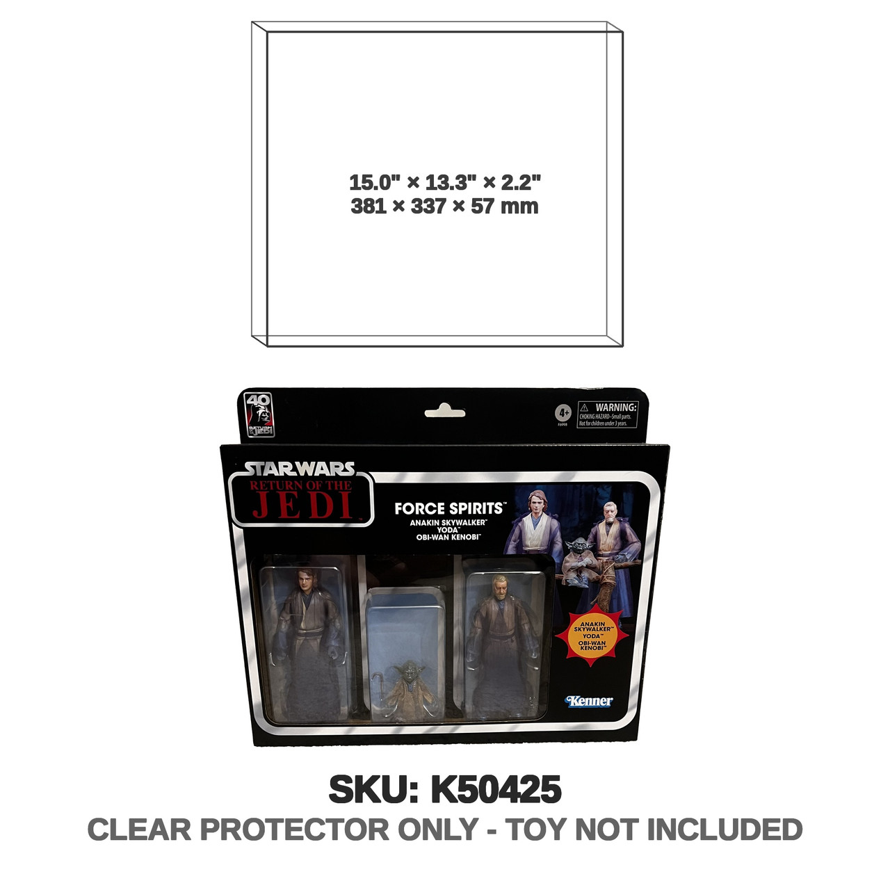 Star Wars Black Series 6” RotJ 40th anniversary Force Spirit 3-Pack