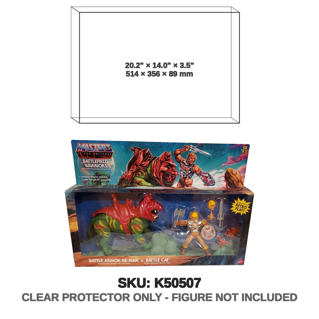Mattel Masters of the Universe Battle Armor He-Man Battle Cat 2021