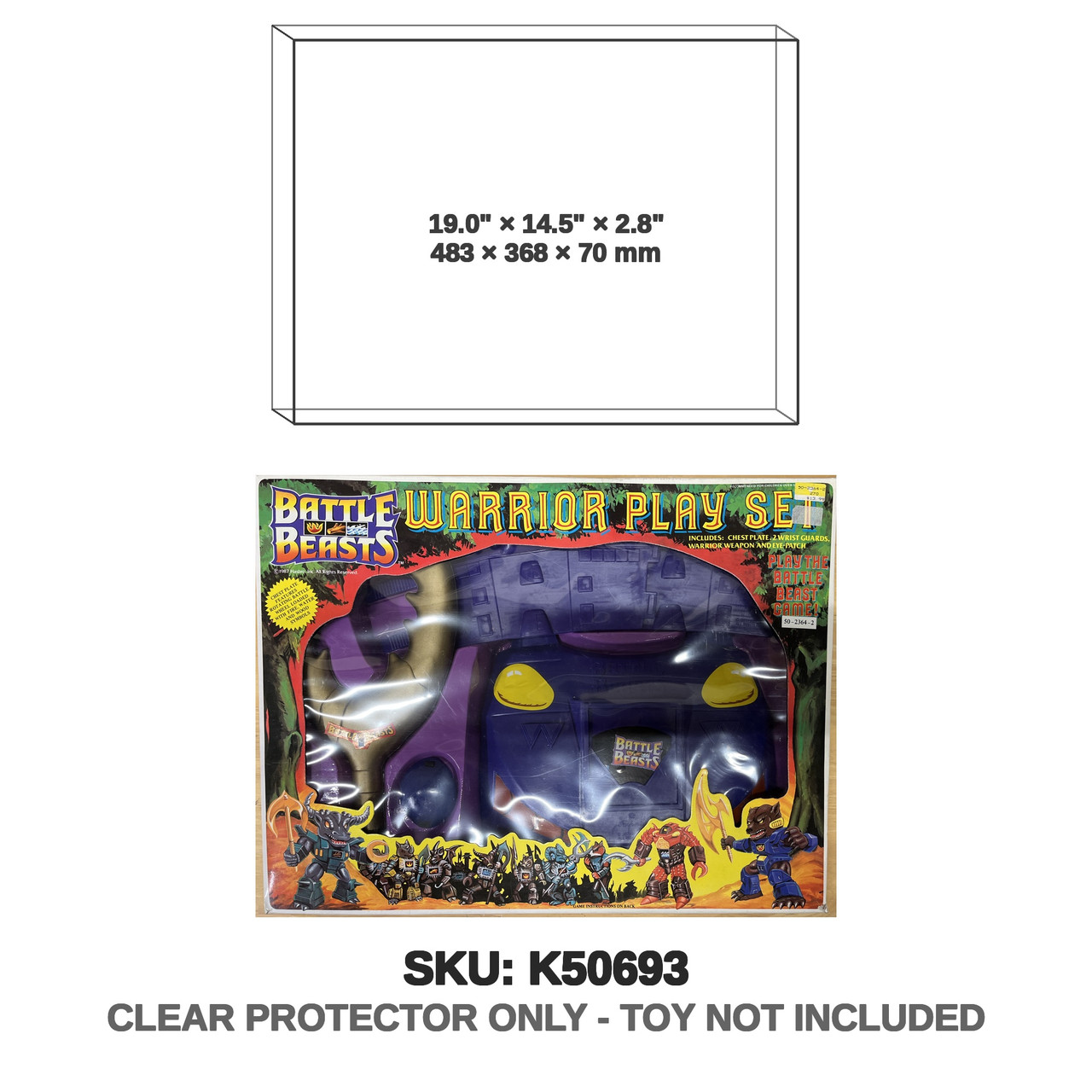 Battle Beasts Warrior Play Set (1986 Imperial)