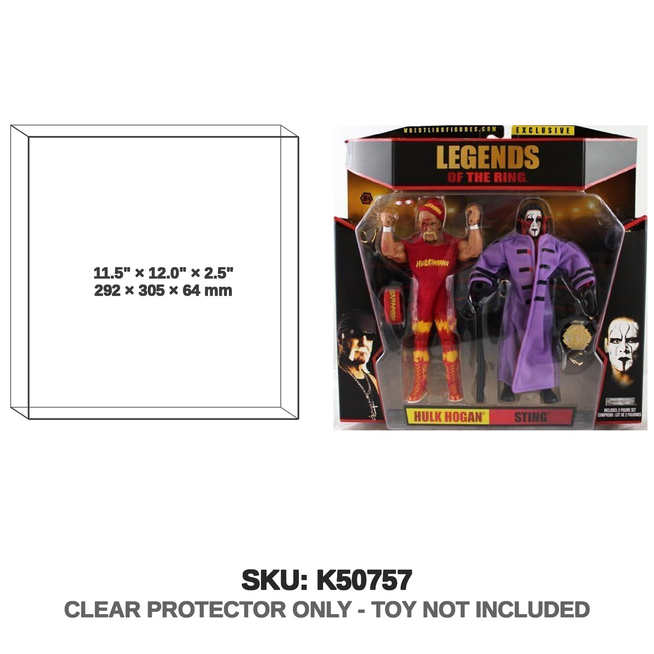 Hulk Hogan & Sting WWE Icons of Wrestling Ringside Exclusive 2-Pack Figures