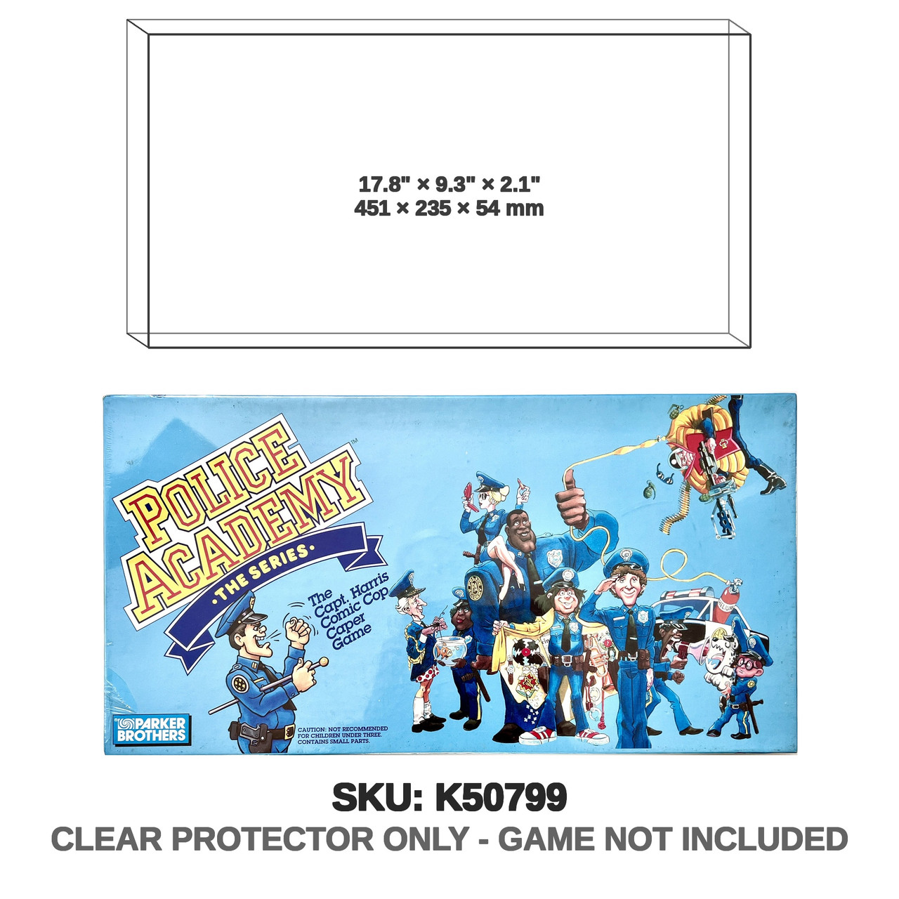 Police Academy: The Series - The Capt. Harris Comic Caper Game (1989, Parker Brothers)