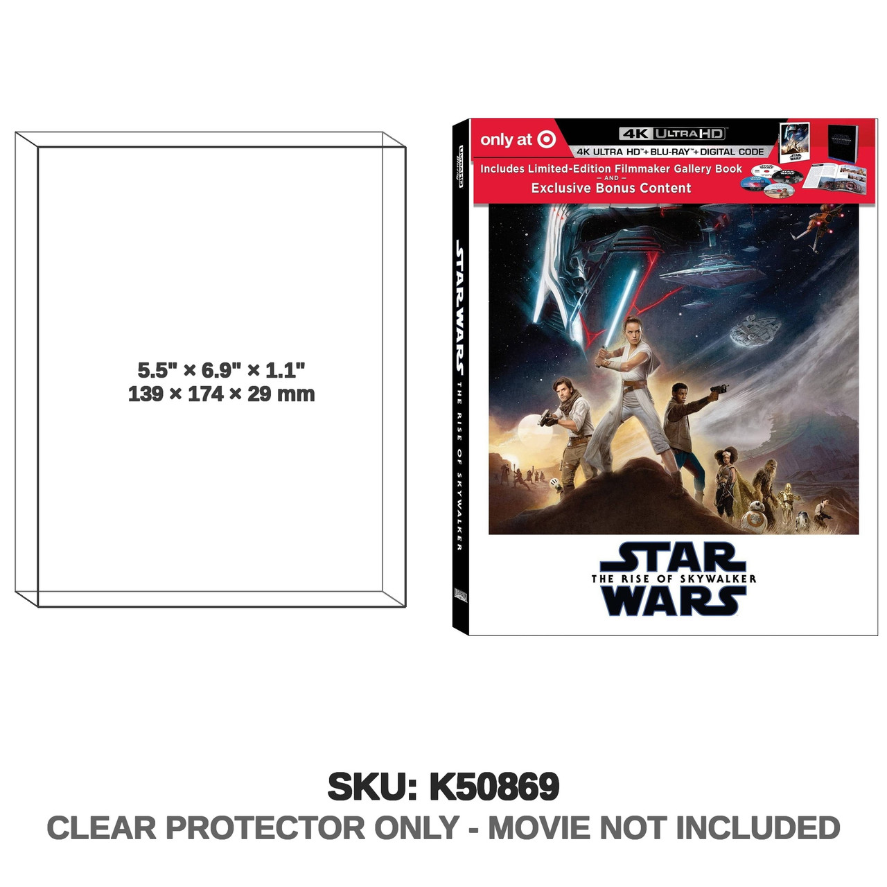 Star Wars: Episode IX - The Rise of Skywalker 4K Blu-ray Target Exclusive DigiPack
