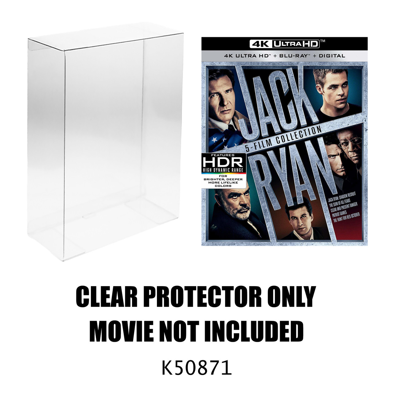 Protector For Jack Ryan: 5-Film Collection 4K Blu-ray Slipbox