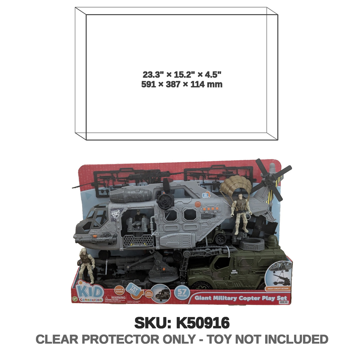 Giant Military Copter Play Set