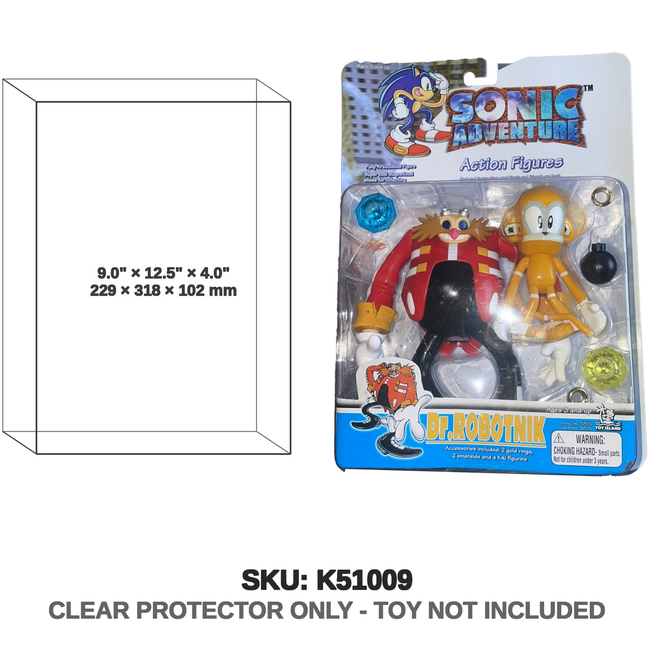 Toy Island Sonic the Hedgehog Dr Eggman Figure Sonic Adventure